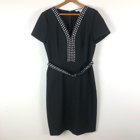 Diane von furstenberg 8 Maisie black dress 0008 - Picture 2 of 11